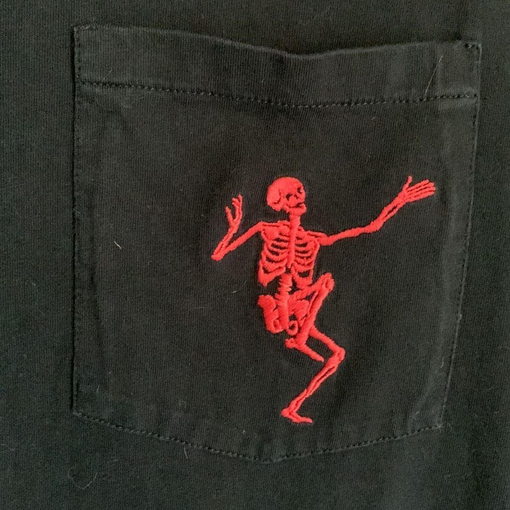 Alexander McQueen unisex dancing skeleton black tee - Picture 2 of 6